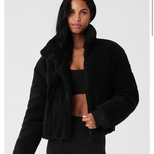 Sherpa Snow Angel Puffer - Black